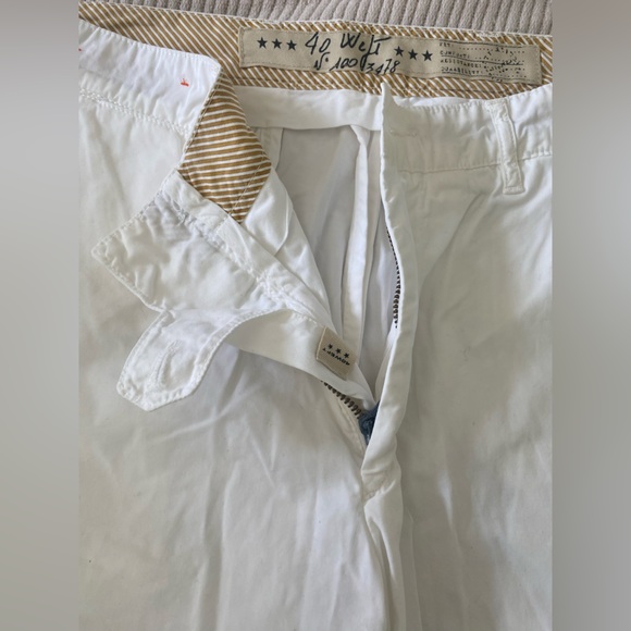 Men’s 40 Weft White Cotton Shorts - Picture 3 of 10